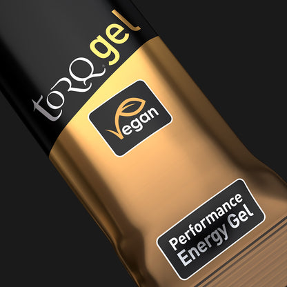 TORQ Energy Gel – Caramel Latte (caramelo latte), con cafeína, con electrolitos, 45 g