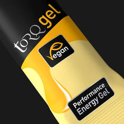 TORQ Energy Gel – Lemon Drizzle (limón con glaseado), sin cafeína, con electrolitos, 45 g